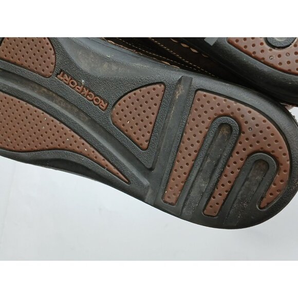 Rockport Men's Boat Deck Shoes Brown Leather Upper Rubber Soles Size 13 - Picture 9 of 16